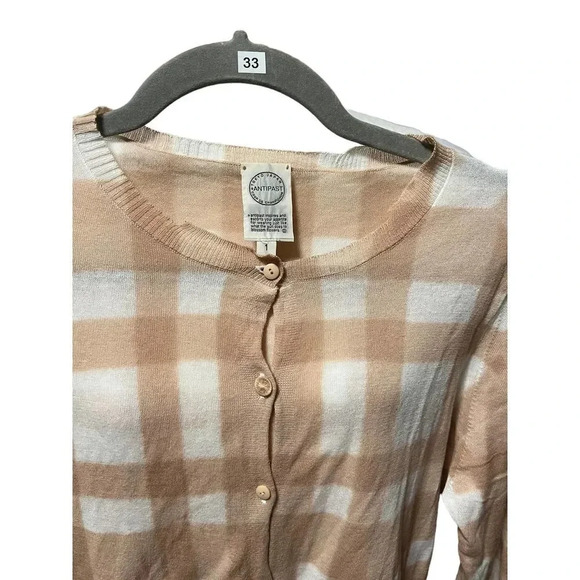 Antipast Check Cotton Cardigan - Picture 5 of 10